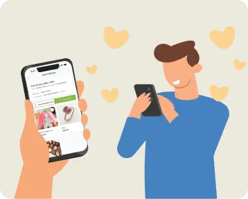 A man searching for gift on GyftPro app